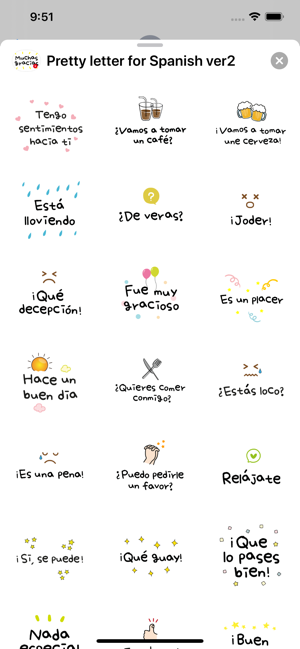 Pretty letter for Spanish ver2(圖3)-速報App