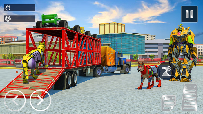 转变 机器人 运输 卡车