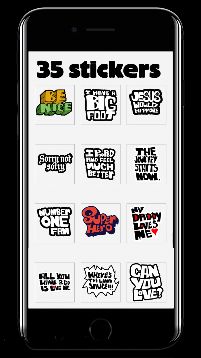 Hip Cool Type Stickers