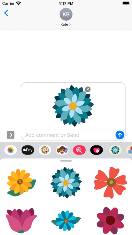Colorful Flowers Stickers pack screenshot-2
