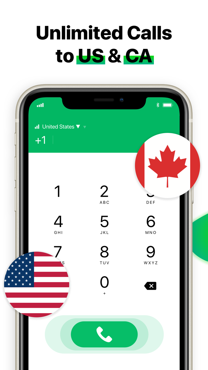 2nd Line Phone Call App  Text