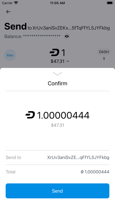 Dash Wallet screenshot 2