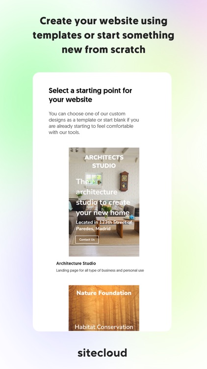 Website Builder by Sitecloud