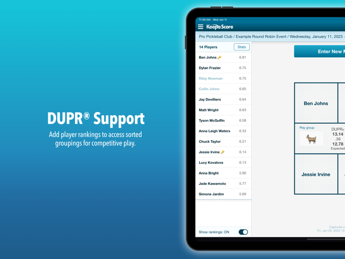KeepaScore Pickleball Edition