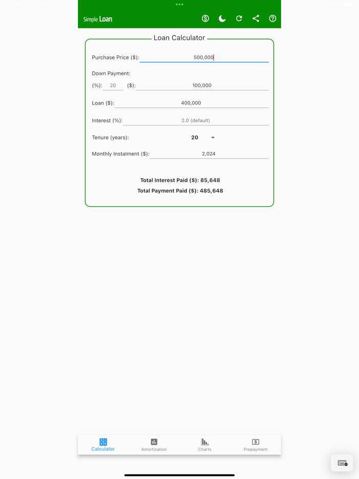 Simple Loan Calculator Pro