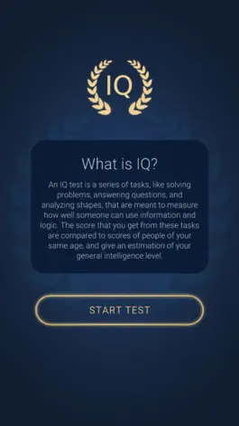 Game screenshot IQ Test with a Certificate apk