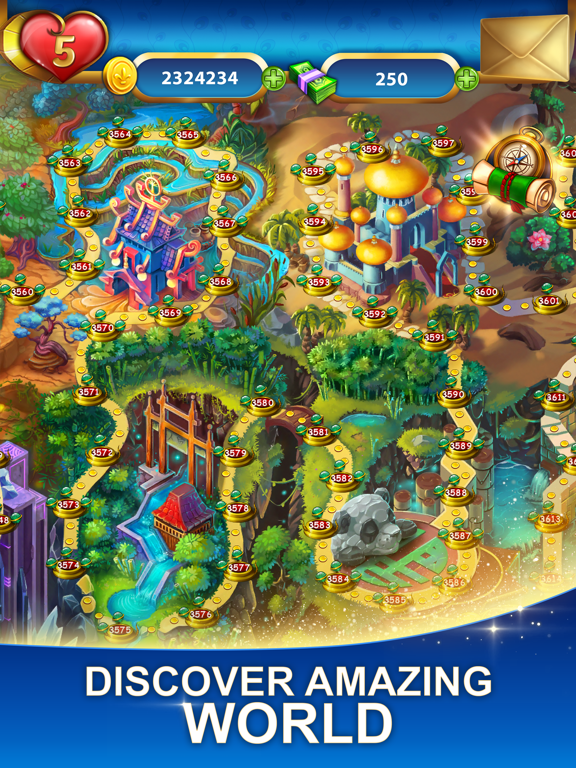 Lost Jewels - Match 3 Puzzle screenshot