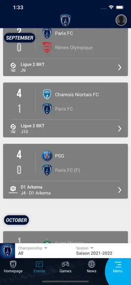 Game screenshot Paris FC apk