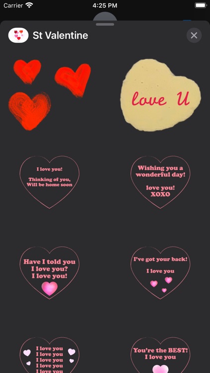 St Valentine stickers