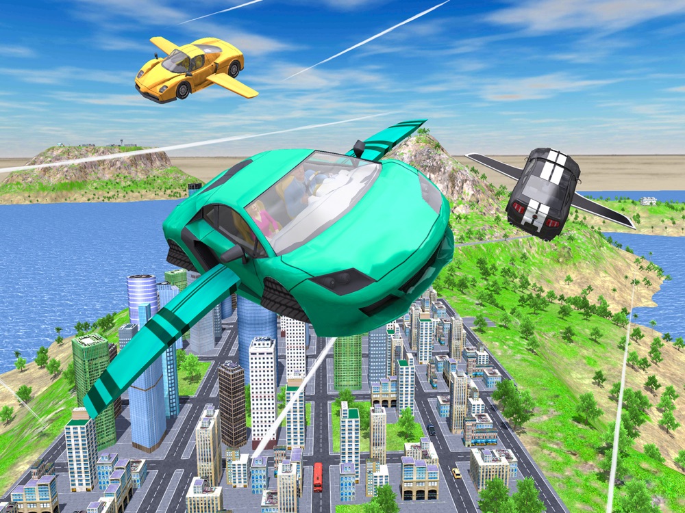 Flying Car Extreme Simulator App for iPhone Free Download Flying Car