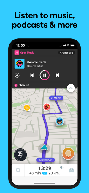 ‎Waze Навигатор & Пробки Screenshot