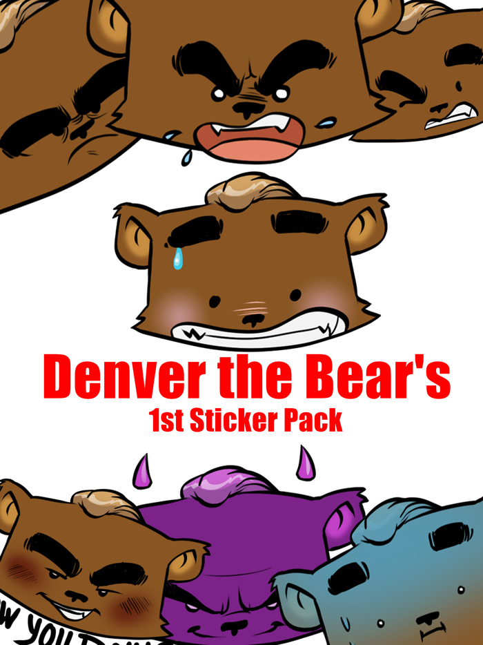 Denver The Bear Sticker Pack
