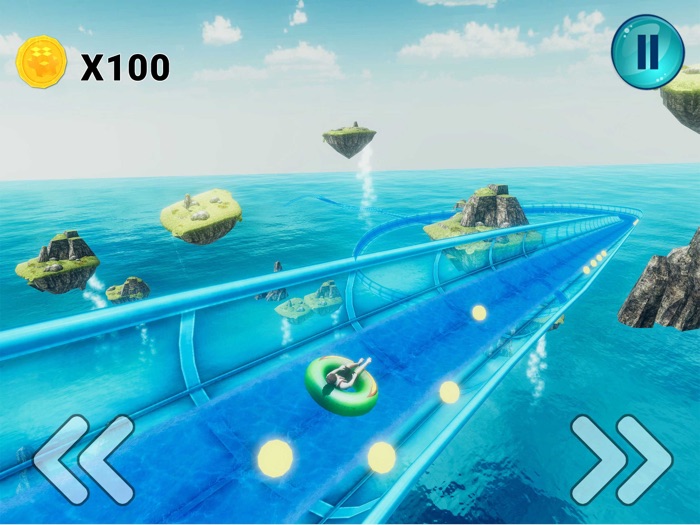 水上滑梯 上坡 赶 3D 亲