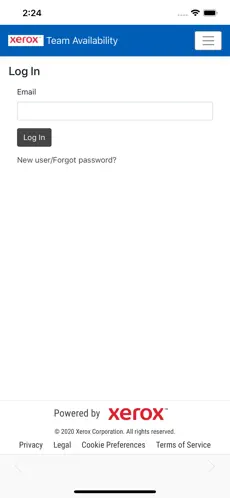 Screenshot 1 Xerox Team Availability iphone