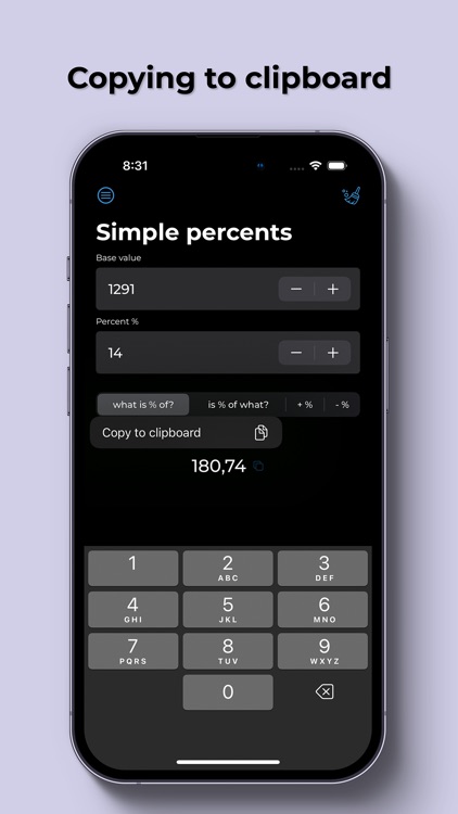 The Percent Calculator