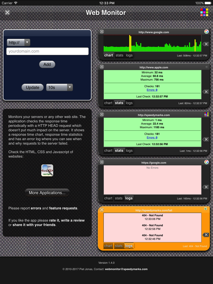 Web Monitor App