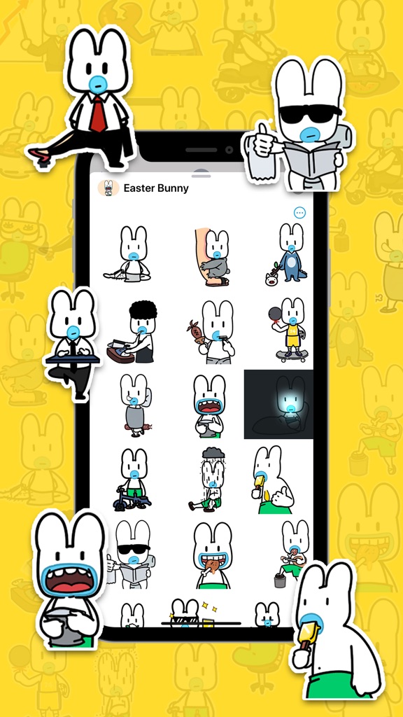 【图】Easter Bunny Animated Stickers(截图1)