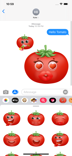 Crazy Tomato 3D Stickers Emoji