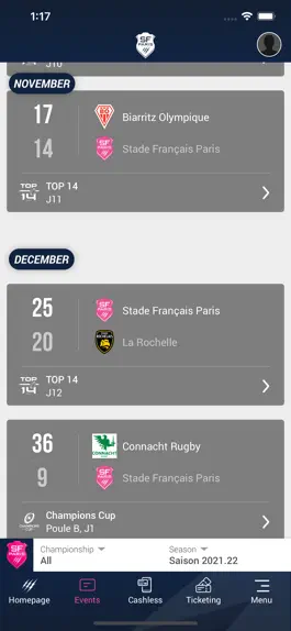 Game screenshot Stade Français Paris apk