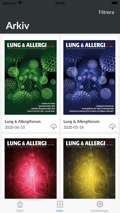 Tidningen Lung & Allergi forum screenshot 2