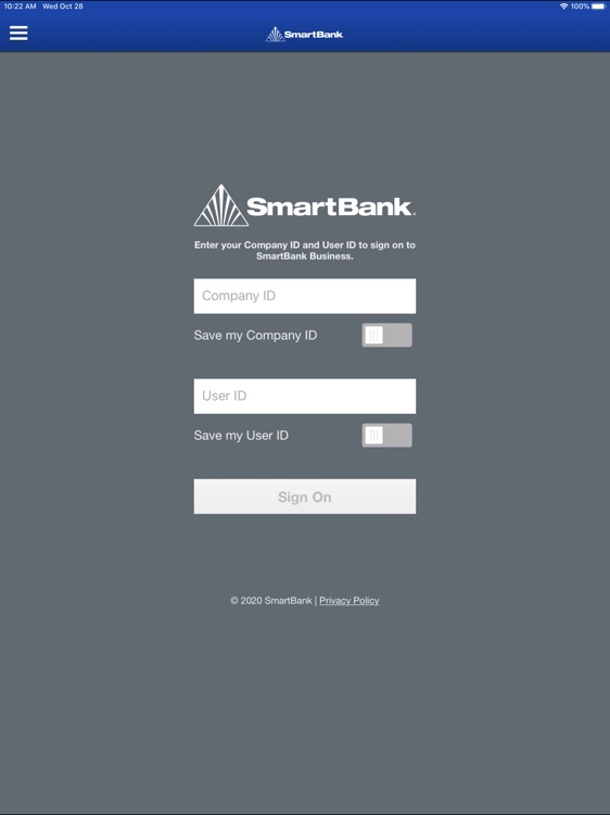 SmartBank Business for iPad