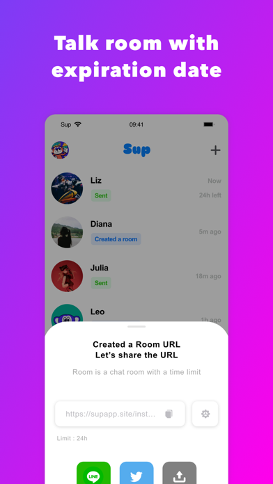 Sup - 10分で消えるメッセンジャー screenshot 3