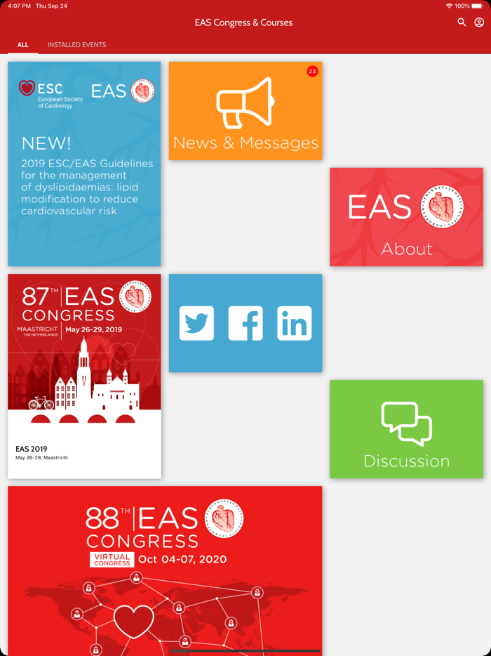 EAS Congress  Courses