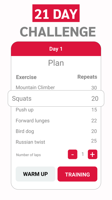 Be fit 21 - Home workout app screenshot 2