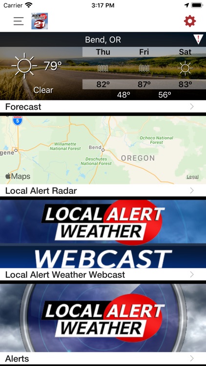 KTVZ Local Alert Weather App