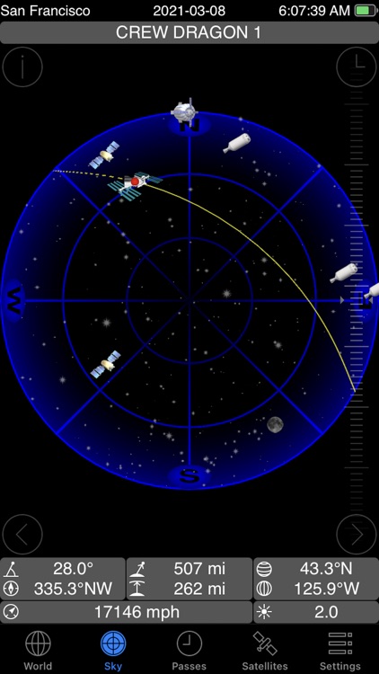 GoSatWatch Satellite Tracking