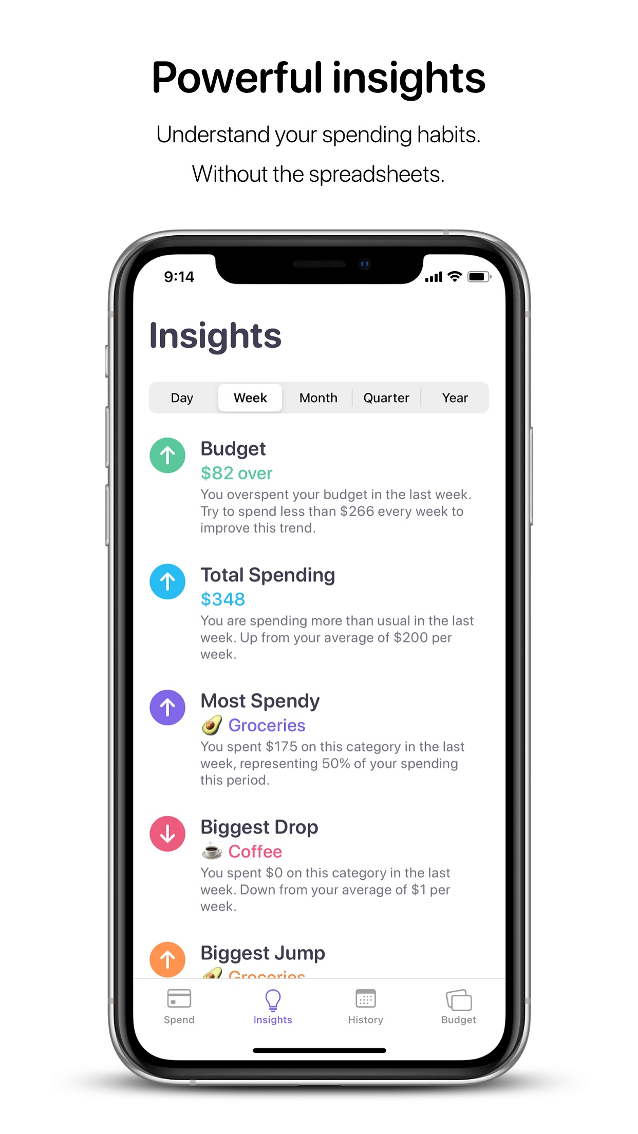 Screenshot do app Nudget: Budgeting Made Simple