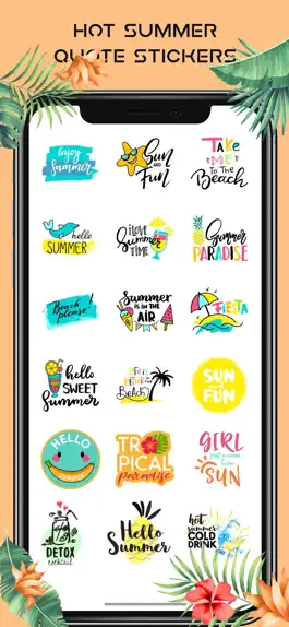 Game screenshot Hot Summer Quote Stickers mod apk