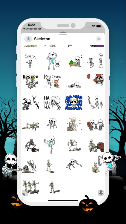 Halloween Skeleton Animated