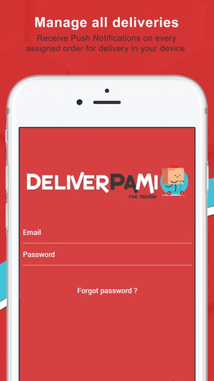 Deliverpami for Drivers