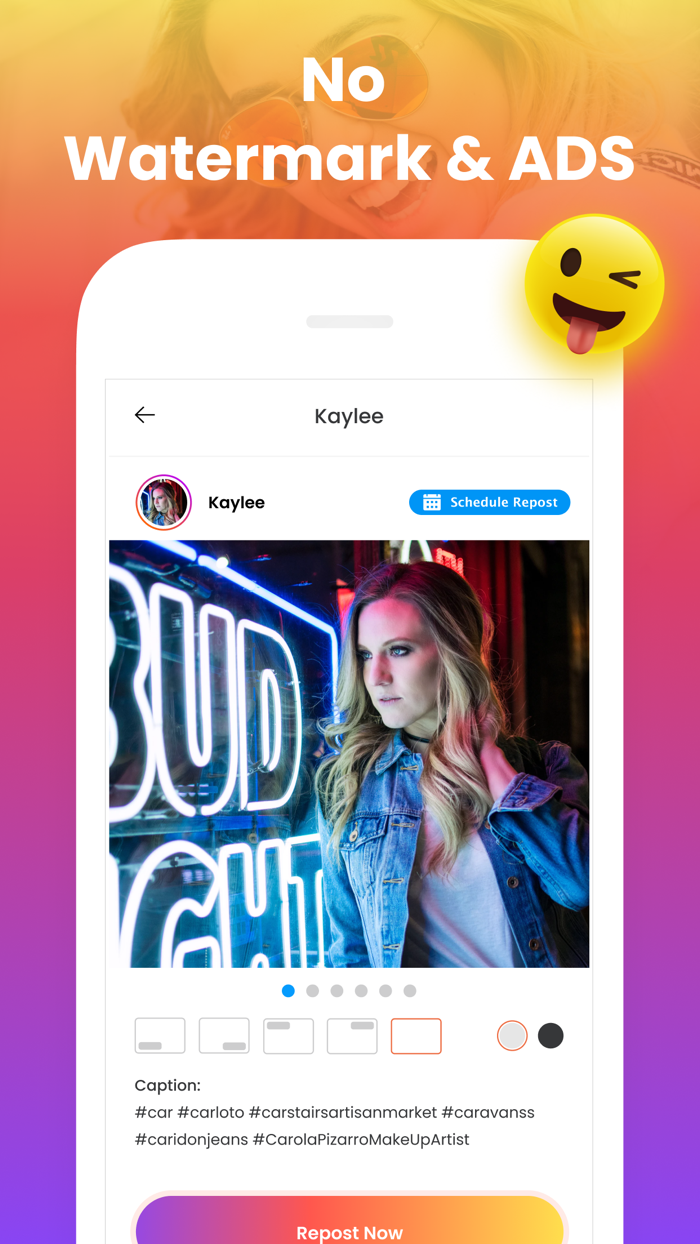 Repost Før Instagram
