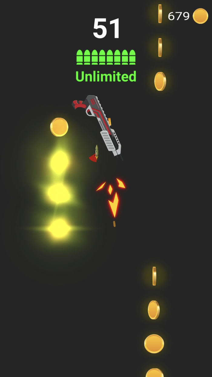 Space Gun Jump Flip Simulator