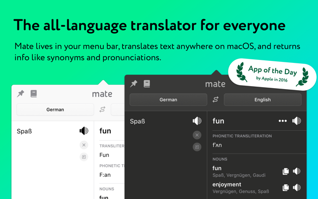 ‎Mate: Universal Tab Translator Screenshot