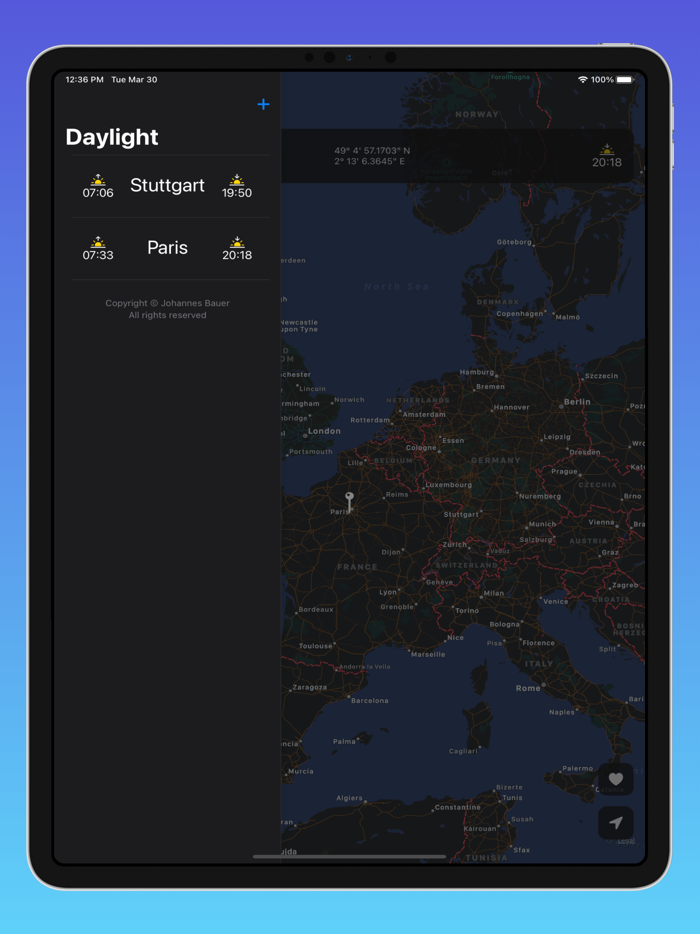 Daylight - Sunrise and Sunset