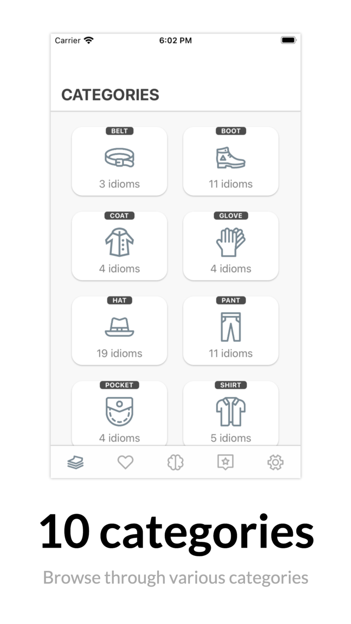 English Clothing Idioms