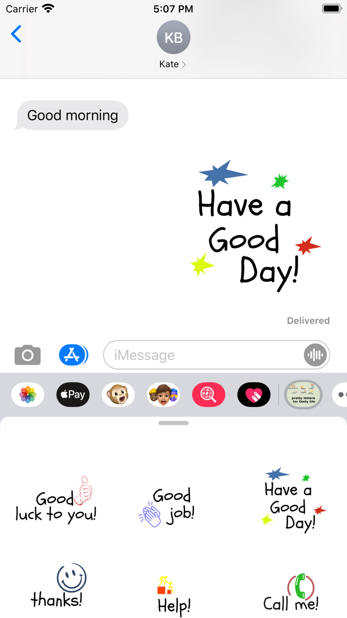 Pretty letters for Daily life