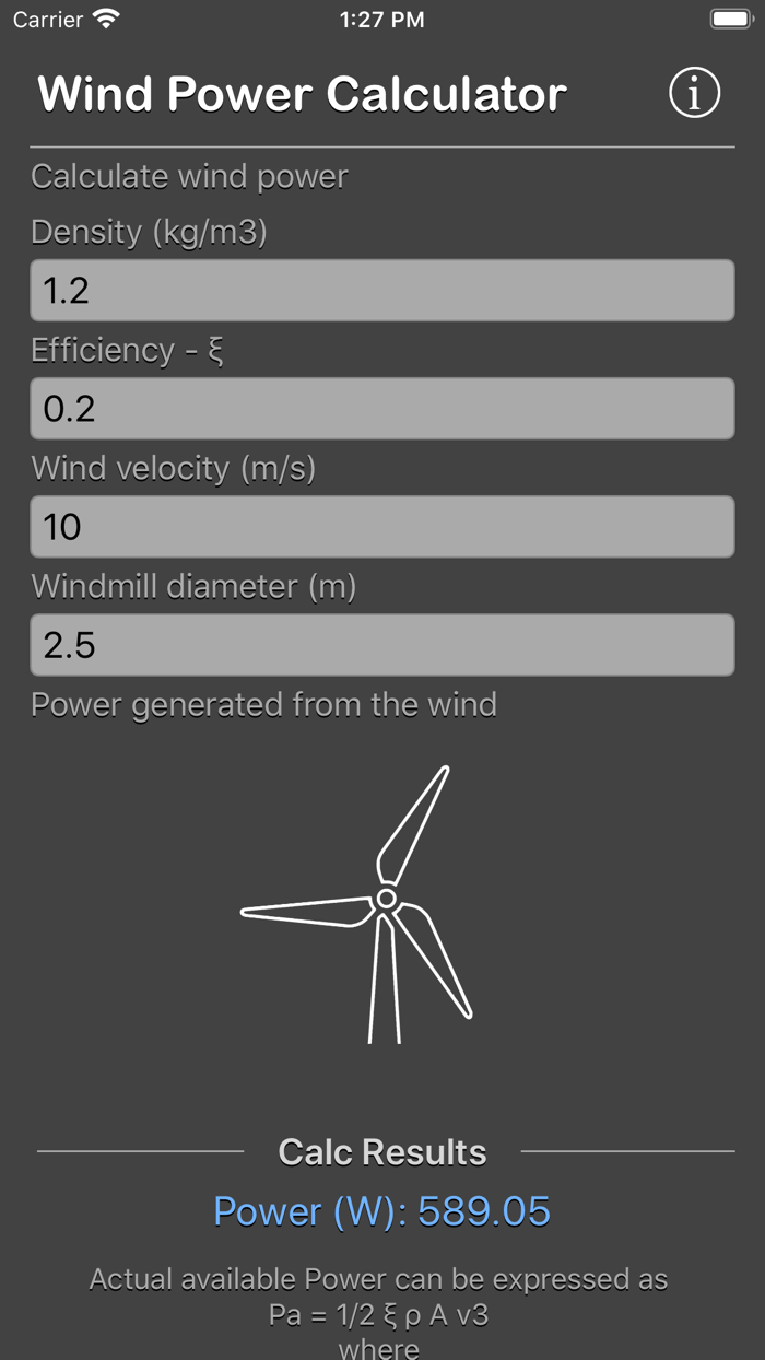 Wind Power Calculator