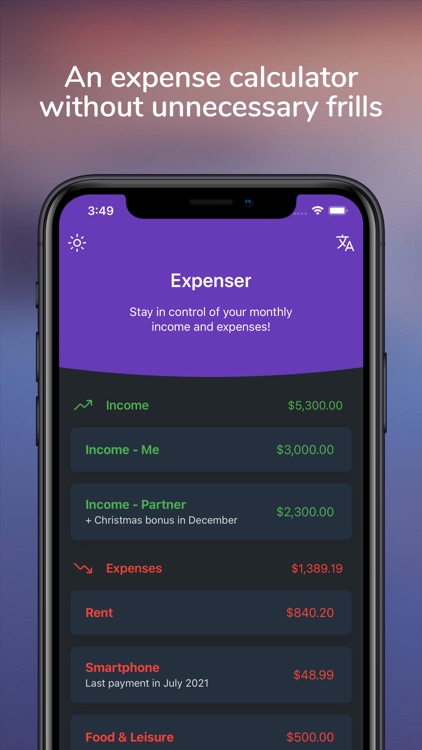Expenser - Expense Calculator screenshot-0