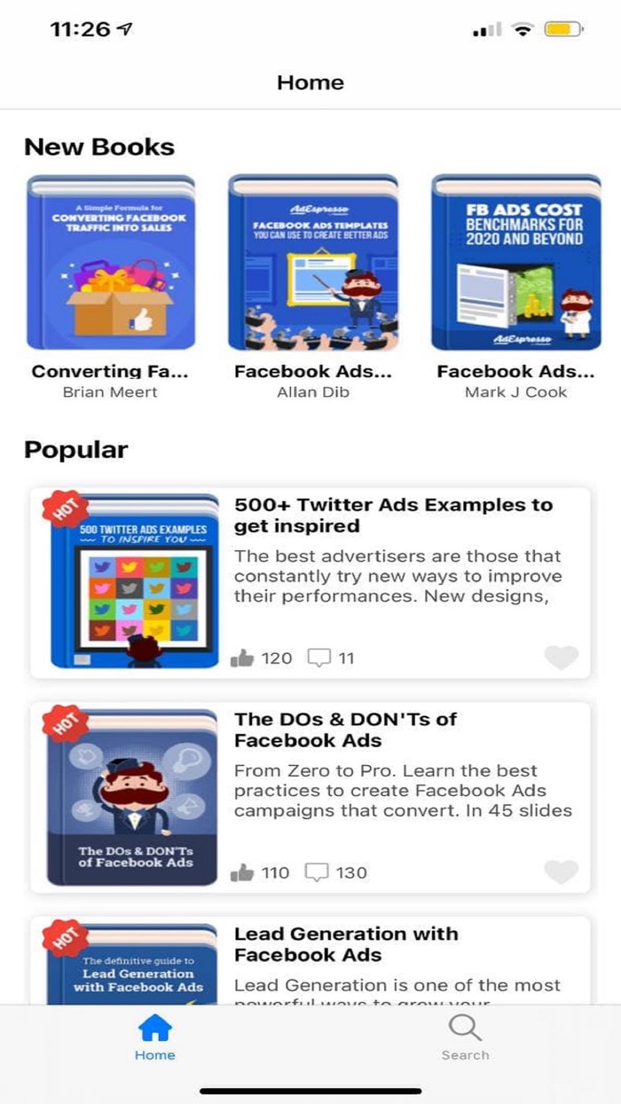 AdEspresso Ebook Marketing App