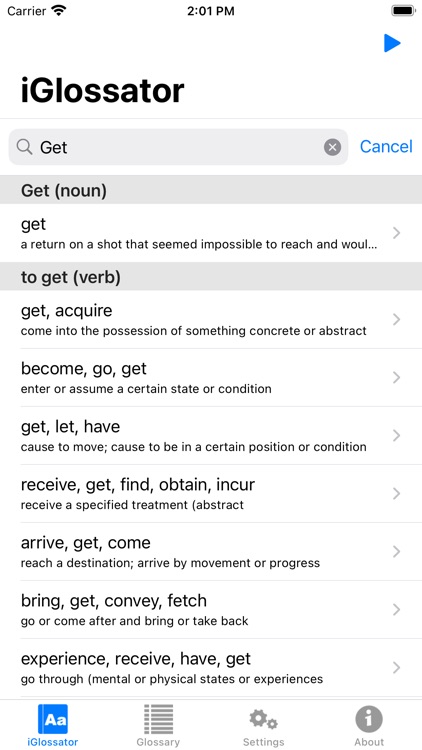Dictionary - iGlossator