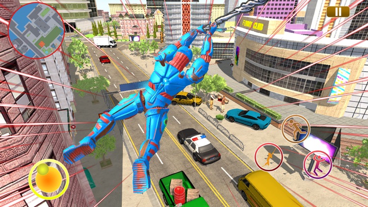 Robot Rope Hero : Web Shooter