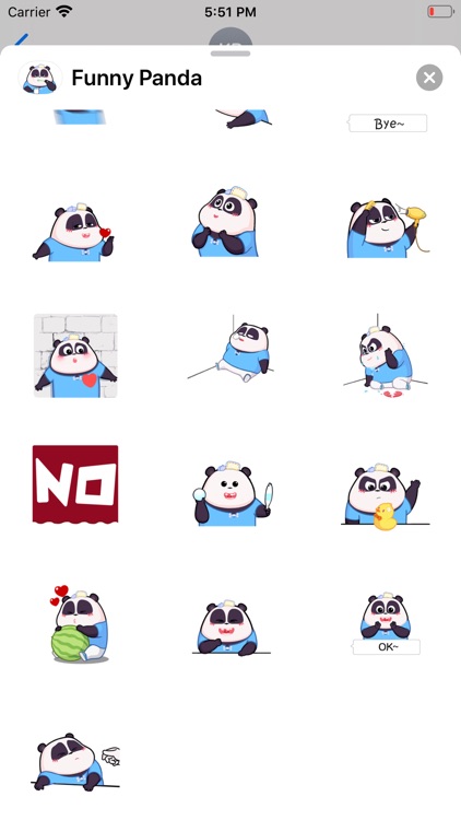 Funny Panda Animated Emoji screenshot-3