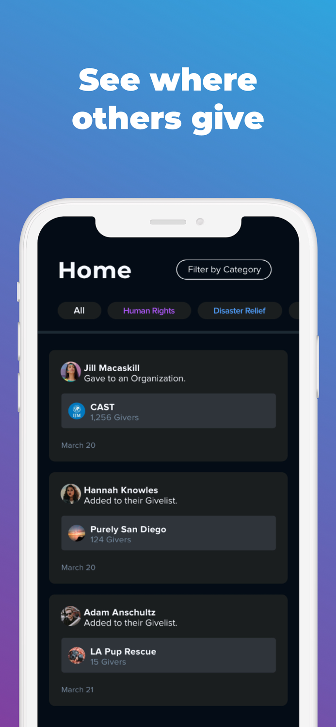 Givelist Donate to Charity