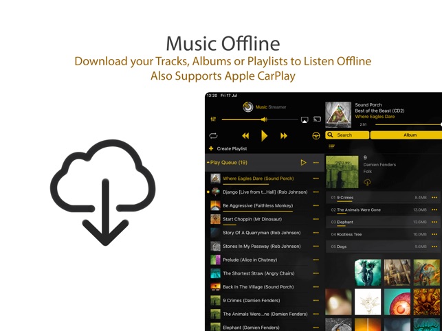 MusicStreamer - Stream Music Files From your Network to iOS