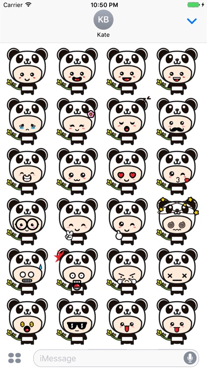 Sticker Me Panda Mascot Boy