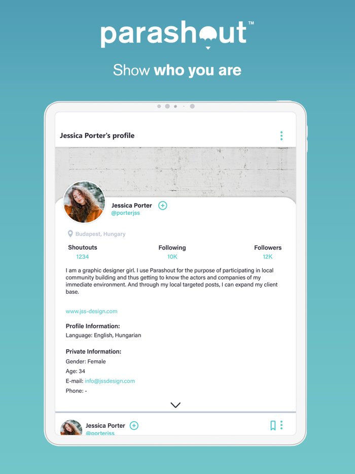Parashout Local community app